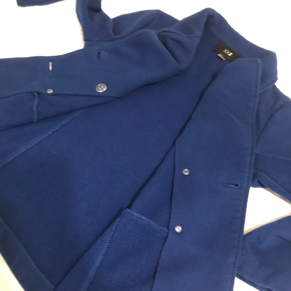 Forever 21 Women’s peacoat Jacket Coat Medium. Royal Blue button front soft